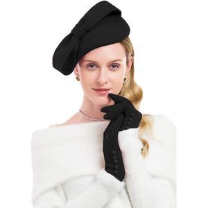 British Style Pillbox Hat Women Church Derby Wedding Winter Vintage Fascinator💟